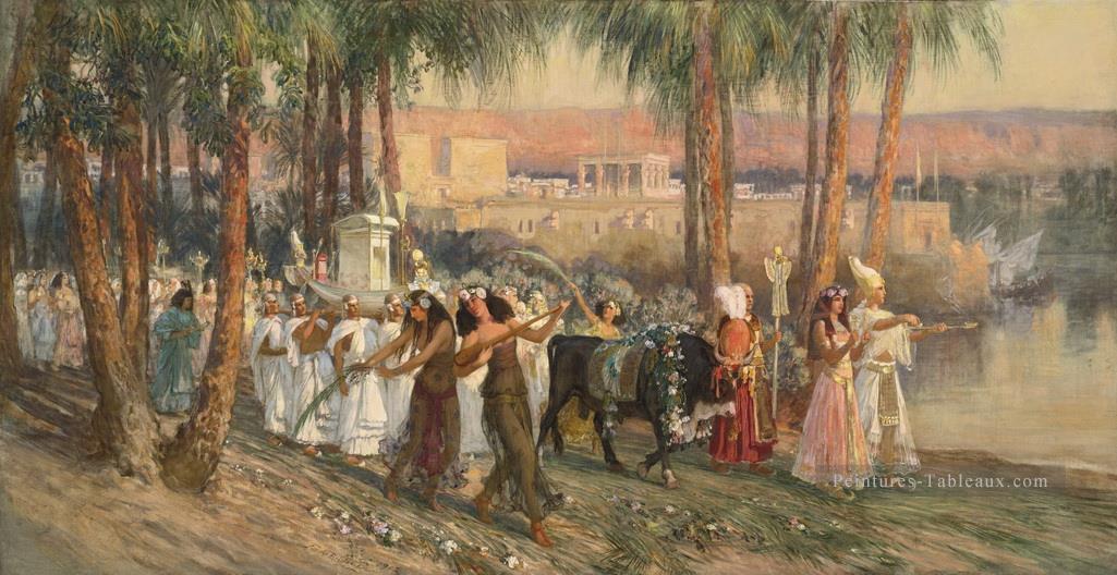 Une procession égyptienne Frederick Arthur Bridgman Peintures à l'huile
